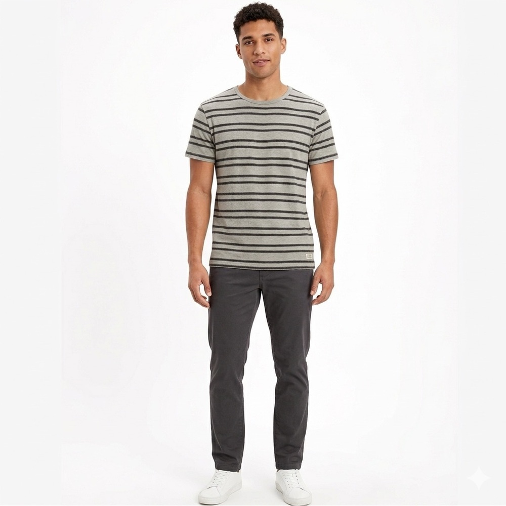Men American Eagle Stripped Cotton Tshirt
